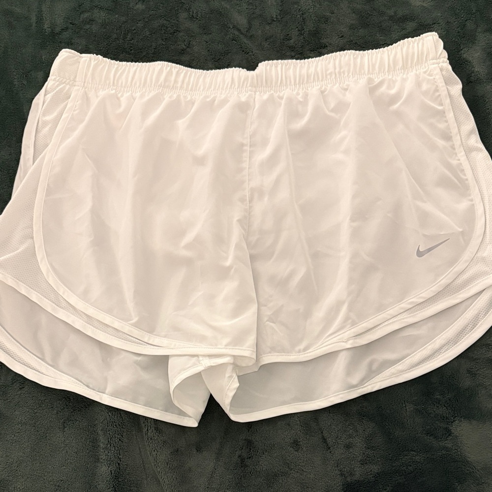 Nike Women's White Athletic Shorts